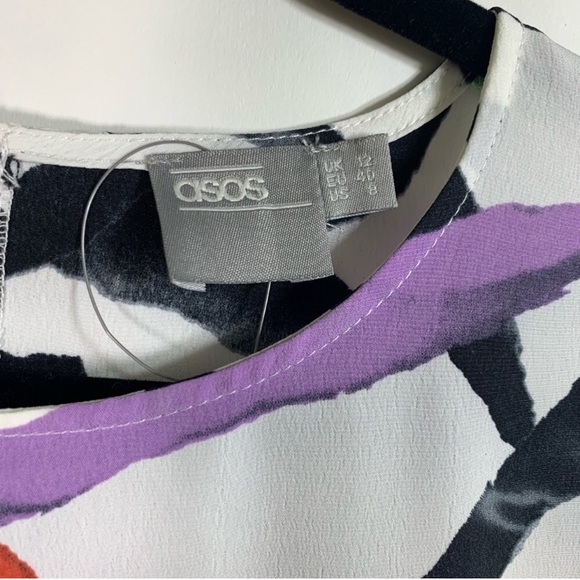 ASOS | Dresses | Asos Stripe Colorblock Drop Waist Dress | Poshmark